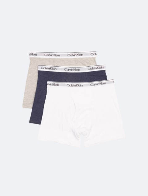 Трусы-боксеры Modern для детей, хлопок, стрейч, 3 шт. — Calvin Klein