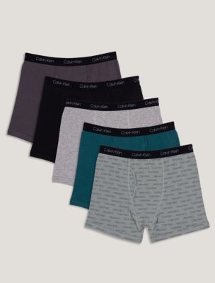 Boys 5-Pack Boxer Brief, Slate Gray Calvin / Pacific / Heather Grey / Black / Magnet