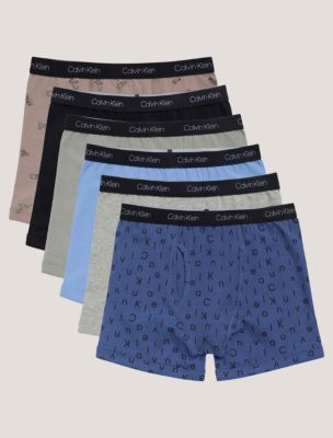 Boys Cotton Stretch 6-Pack Boxer Brief, CK Logo Multi
