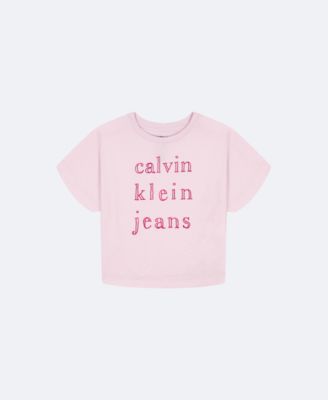 Girls Logo Graphic Boxy T-Shirt, Kismet/Fig Tint