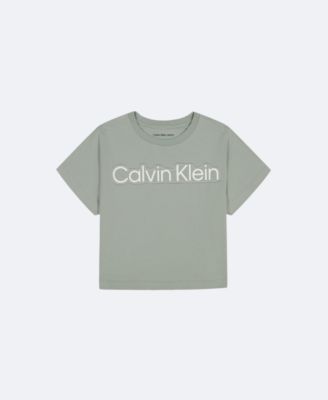 Girls Standard Logo Graphic Boxy T-Shirt , Forest