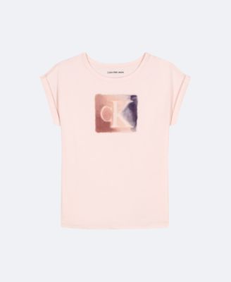 Girls Monogram Paint Graphic Classic T-Shirt, Azores