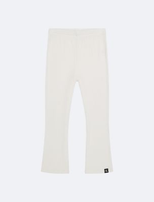 Girls Flared Pants, Antique White