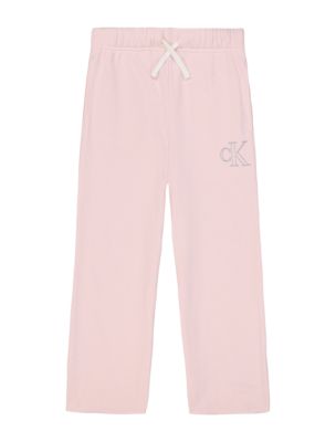 Girls Fleece Logo Lounge Pants, Light Pink