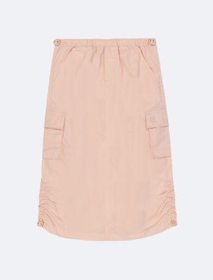 Girls Tech Cargo Skirt, Chintz Rose