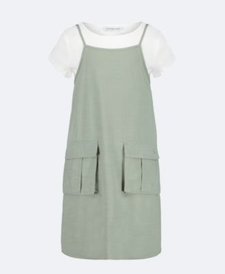 Girls 2-Piece Tank Dress, Forest