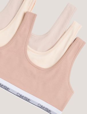 Бралетт для детей, мягкая чашка, хлопок, стрейч, 3 шт. — Calvin Klein — фото 3