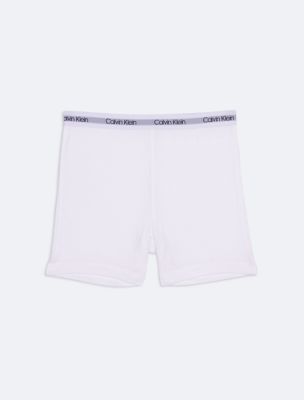 Girls Modal Stretch Shorts, White