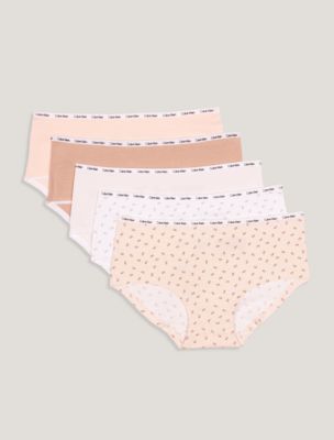 Girls Picot Trim 6-Pack Hipster, Multi