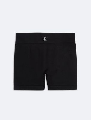 Girls Seamless Active Shorts, Black Arch