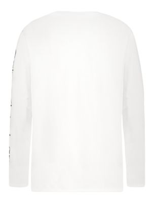 Детские футболки Calvin Klein Boys Monogram Long Sleeve Tee — фото 2