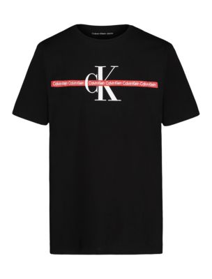 Boys Monologo Stripe Crewneck Tee