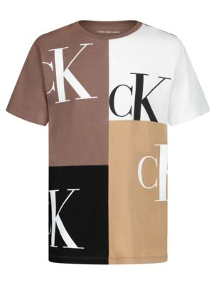 Boys Patchwork Monogram Crewneck Tee