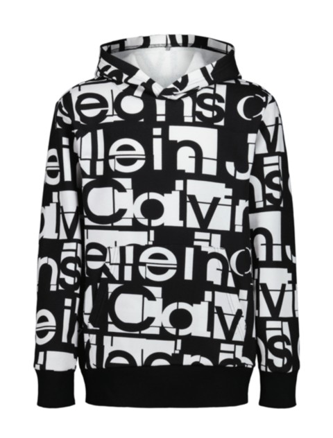 Детские худи Calvin Klein Boys Allover Tonal Graphic Logo