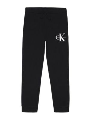 Boys Monologo Drawstring Sweatpants, Black