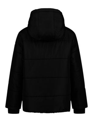 Куртка Calvin Klein Monologo Patch Puffer для мальчиков, цвет: Чёрный — фото 2