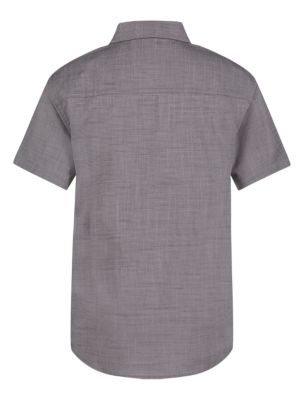 Детские рубашки Calvin Klein Boys Stripe Button-Down Short Sleeve Shirt — фото 2