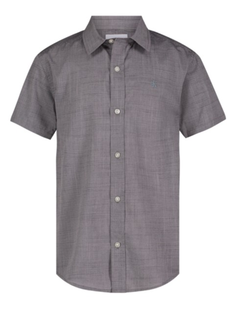 Детские рубашки Calvin Klein Boys Stripe Button-Down Short Sleeve Shirt