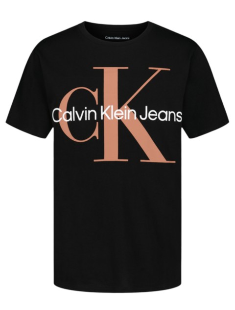 Детские футболки Calvin Klein Boys Monologo Classic Crewneck T-Shirt