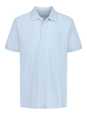 Boys Tonal Monogram Polo Shirt, Nantucket Breeze