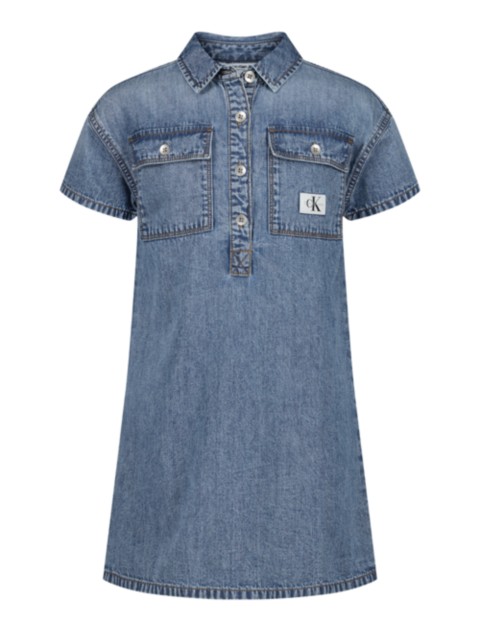 Детские платья Calvin Klein Girls Denim Shirt Dress