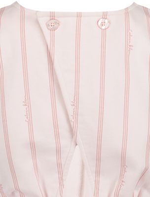 Детские комбинезоны Calvin Klein Girls Pinstripe Romper — фото 2