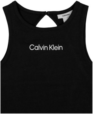 Детские топы Calvin Klein Girls Calvin Klein Logo Tank Top — фото 2