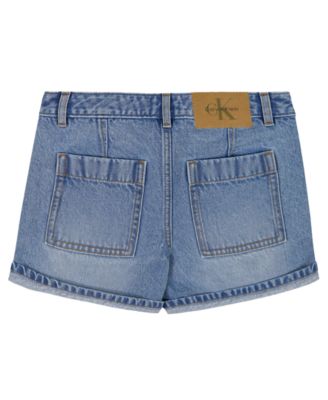 Детские шорты Calvin Klein Girls Cuffed Denim Shorts — фото 2