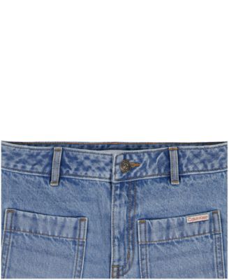 Детские шорты Calvin Klein Girls Cuffed Denim Shorts — фото 3