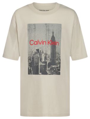 Boys City Logo Graphic Relaxed T-Shirt, Peyote