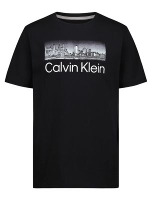 Boys NYC Skyline Graphic Tee, Black