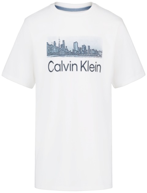 Детские футболки Calvin Klein Boys NYC Skyline Tee