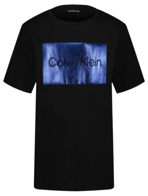 Детские футболки Calvin Klein Boys Foil CK Logo Graphic Tee