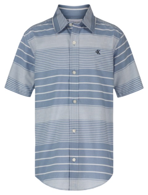 Детские рубашки Calvin Klein Boys Summer Stripe Button-Down Shirt