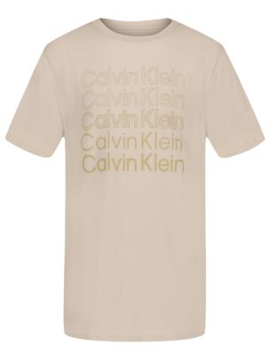 Boys Level Logo Tee, Oatmeal