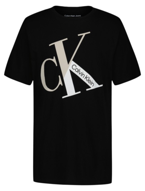 Детские футболки Calvin Klein Boys Colorblock Monogram Logo Tee