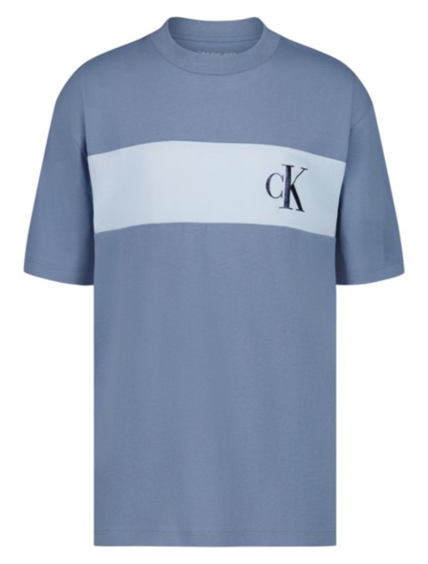 Детские футболки Calvin Klein Boys Monogram Stripe Tee