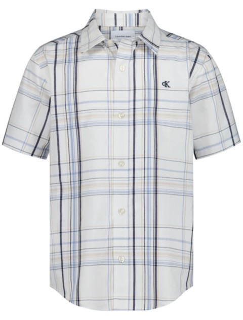 Детские рубашки Calvin Klein Boys Plaid Woven Shirt