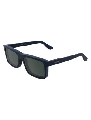 Мужские солнцезащитные очки Calvin Klein Acetate Rectangle Sunglasses — фото 2