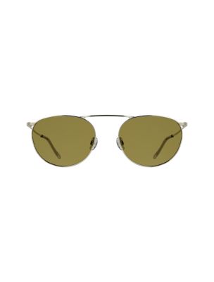 Metal Round Sunglasses, Light Gold
