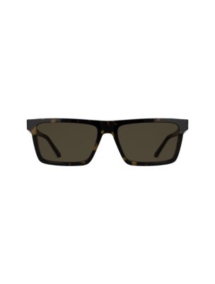 Acetate Slim Modified Rectangle Sunglasses from Calvin Klein - $199