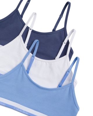Бралетт Varsity для детей, хлопок, стрейч, 3 шт. — Calvin Klein — фото 2