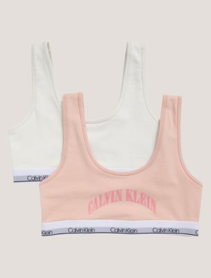 Arch Logo Graphic 2-Pack Bralette, Spanish Villa / Marshmallow