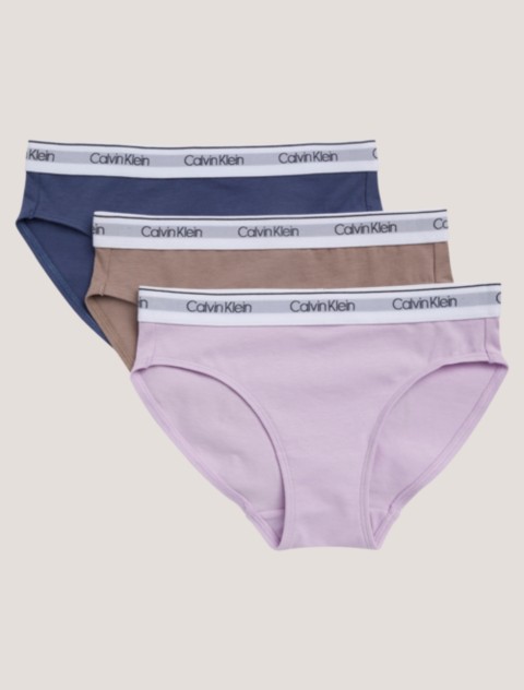 Бельё Calvin Klein Girls Arch Logo Graphic 3-Pack Hipster