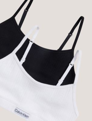 Бралетт для детей, укороченный, в рубчик, 2 шт. — Calvin Klein — фото 2
