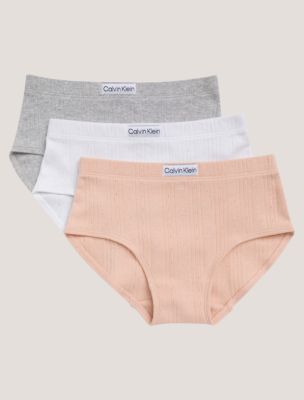 Logo Rib 3-Pack Hipster, Spanish Villa / Heather Gray / White