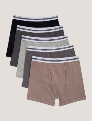 Boys Cotton Stretch 5-Pack Boxer Brief from Calvin Klein - $32.20