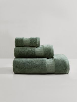 Iconic Solid Towel Set, Olive