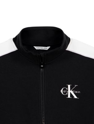 Спортивная куртка для девочек Calvin Klein с монологотипом, цвет: Чёрный — фото 3