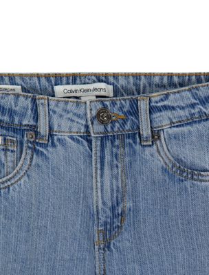Широкие джинсы для девочек Calvin Klein, цвет: Варёный — фото 2